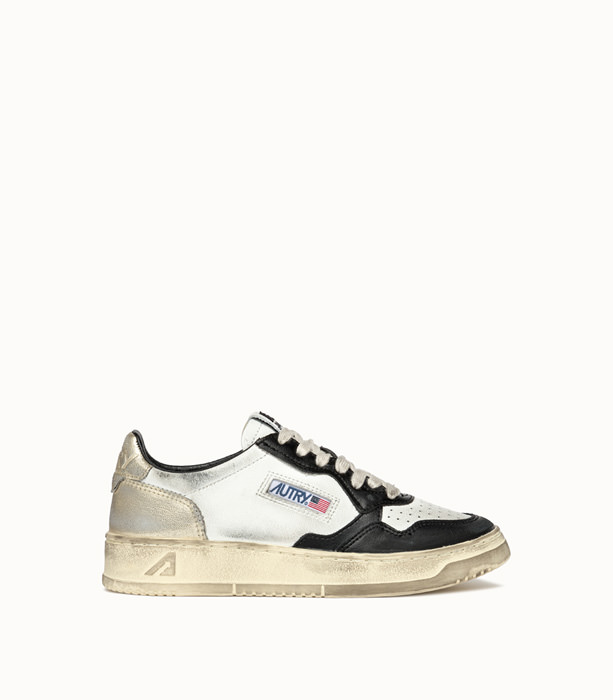 AUTRY: SNEAKERS MEDALIST LOW SUPER VINTAGE COLORE BIANCO NERO | Playground Shop