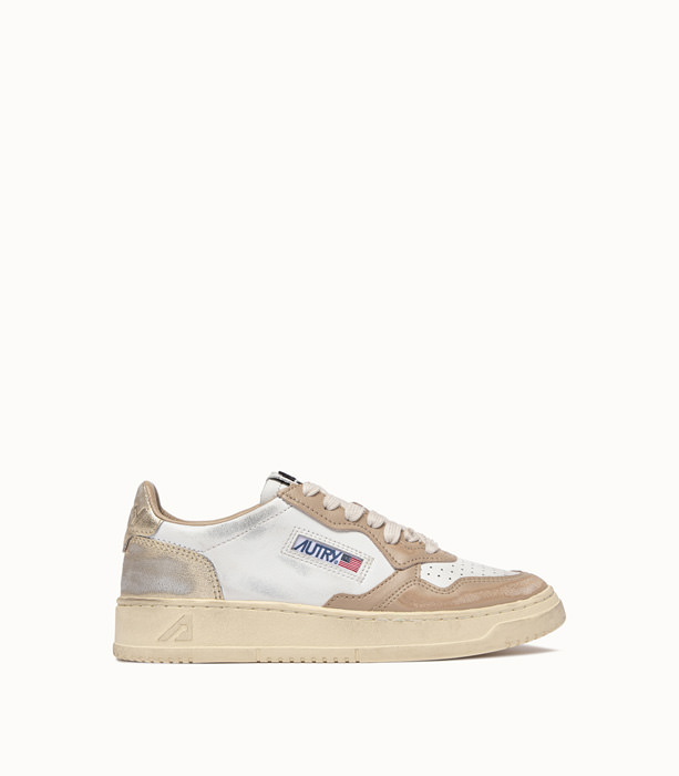 AUTRY: MEDALIST LOW SUPER VINTAGE SNEAKERS COLOR WHITE BEIGE | Playground Shop