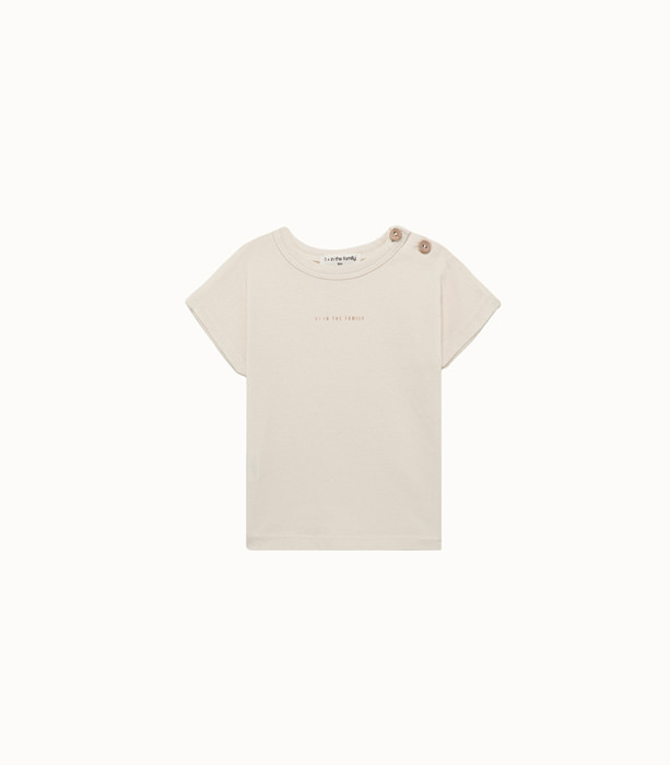 1 + IN THE FAMILY: T-SHIRT IN COTTON WITH LOGO PRINT