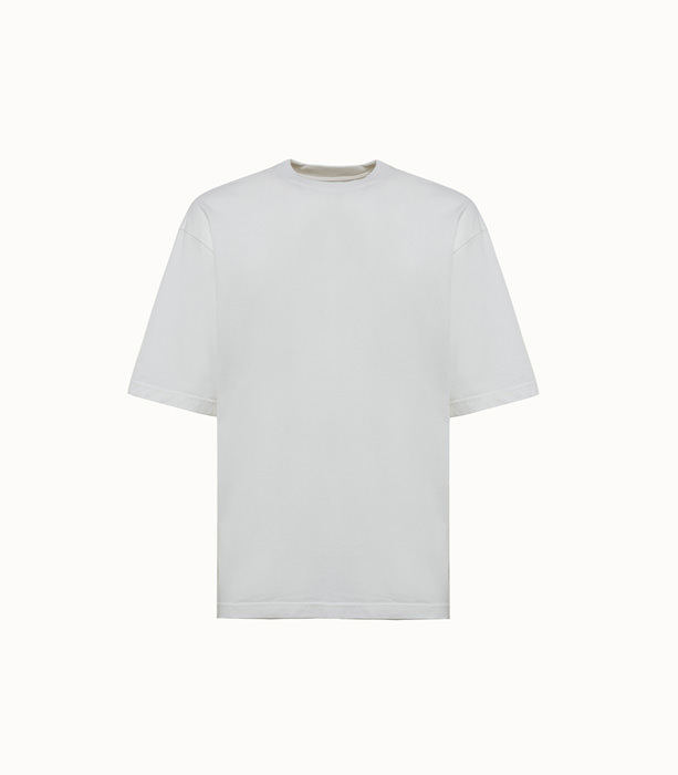 WHITE SAND: T-SHIRT IN SOLID COLOR COTTON | Playground Shop