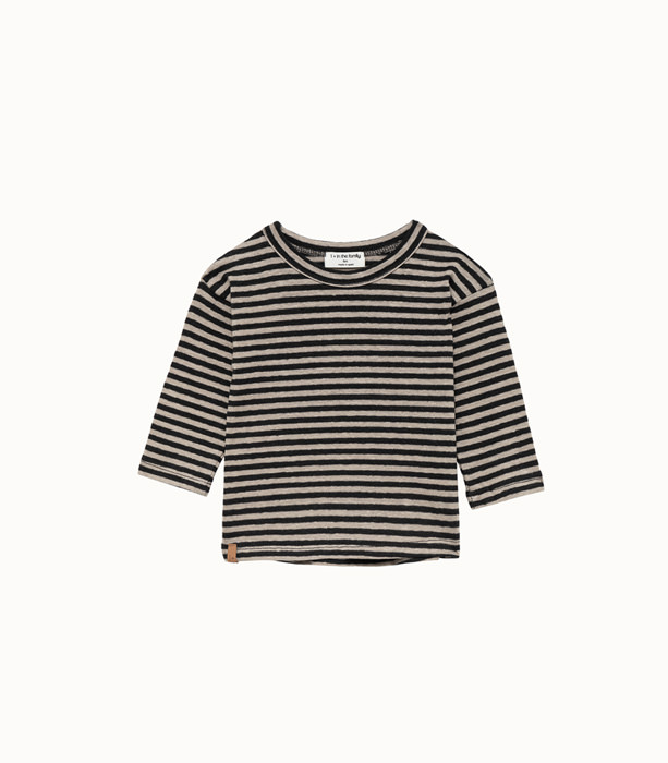 1 + IN THE FAMILY: T-SHIRT IN STRIPED LINEN | Playground Shop