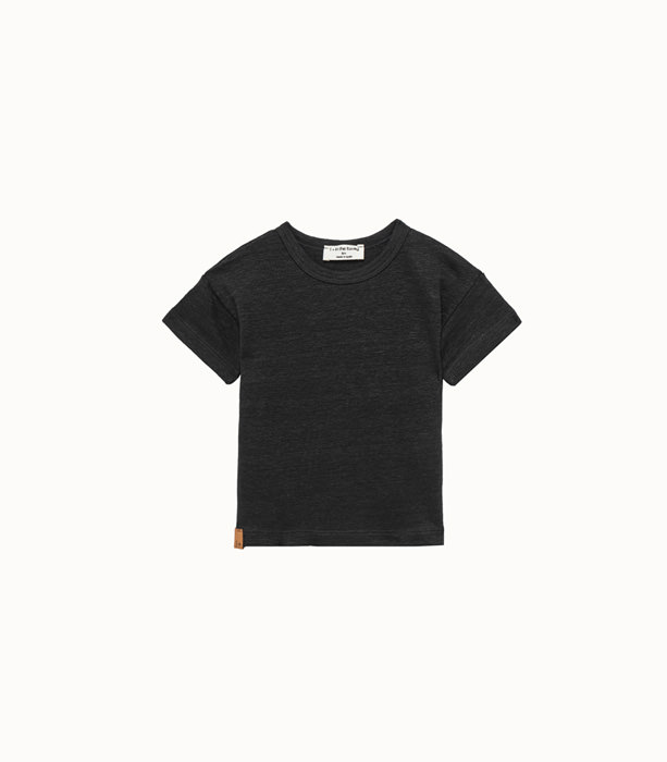 1 + IN THE FAMILY: T-SHIRT IN SOLID COLOR LINEN | Playground Shop