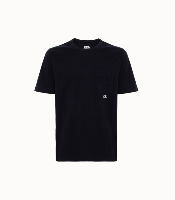 C.P COMPANY: GARMENT DYED POCKET T-SHIRT IN JERSEY