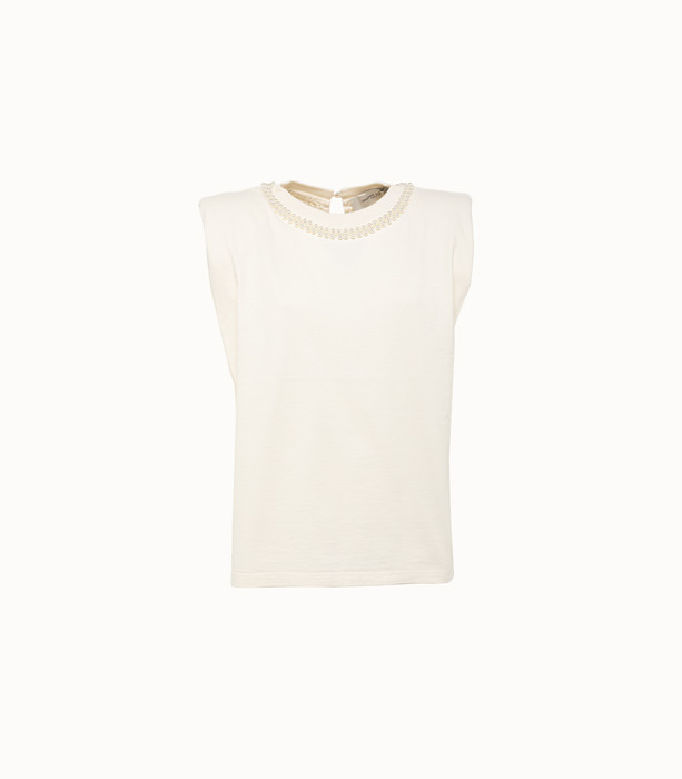 GOLDEN GOOSE DELUXE BRAND: T-SHIRT JOURNEY PADDED CON PERLE | Playground Shop