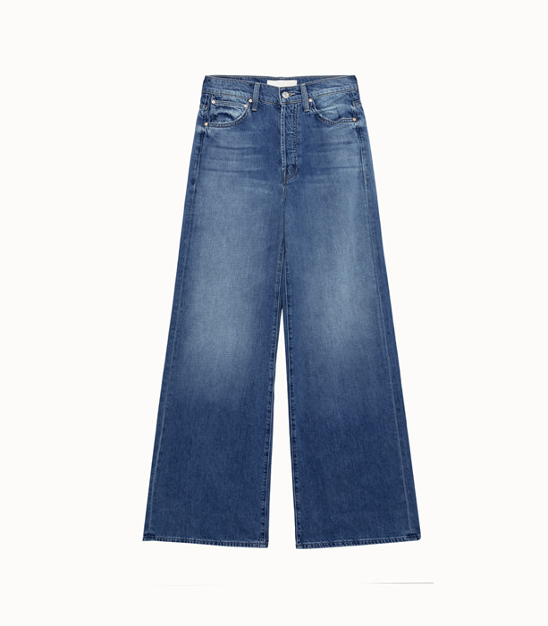 MOTHER: THE DITCHER ROLLER SNEAK JEANS IN SOLID COLOR COTTON | Playground Shop