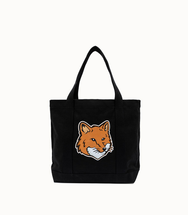 MAISON KITSUNE: TOTE BAG IN COTTON WITH PRINT