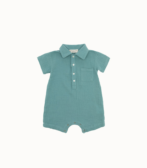 BABE & TESS: ROMPER IN WRINKLE COTTON | Playground Shop