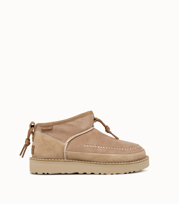 UGG: ULTRA MINI CRAFTED REGENERATE ANKLE BOOTS COLOR BEIGE | Playground Shop