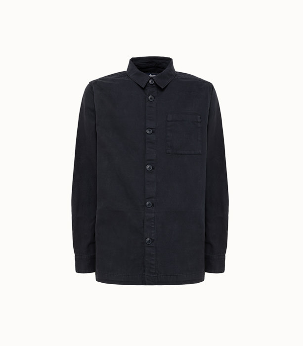 BARBOUR: WASHED OVERSHIRT SS24 OVERSHIRTS NAVY