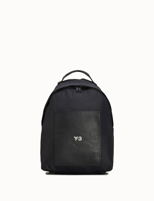 ADIDAS Y-3: LUX BP BACKPACK IN LEATHER AND NYLON