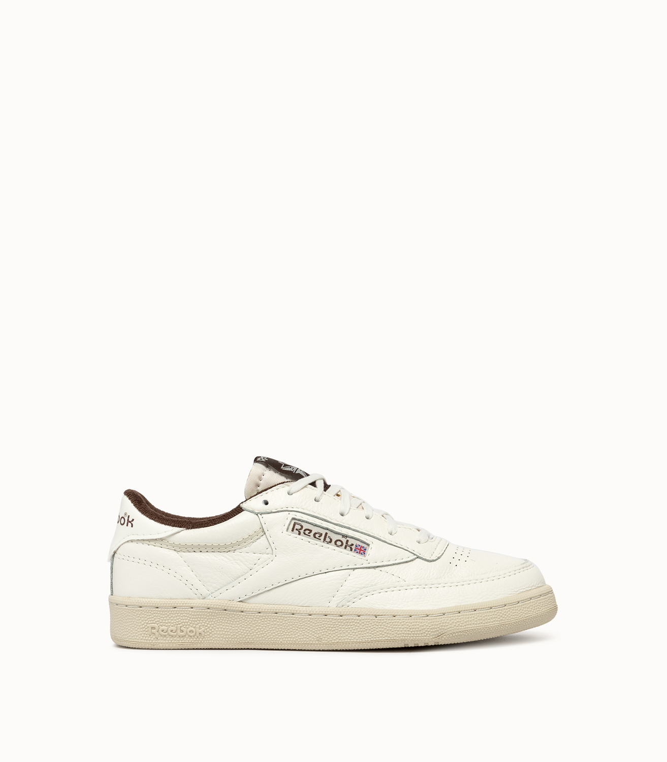 Topmøde telt Had REEBOK CLUB C 85 VINTAGE SNEAKERS COLOR WHITE AND BROWN | Playground