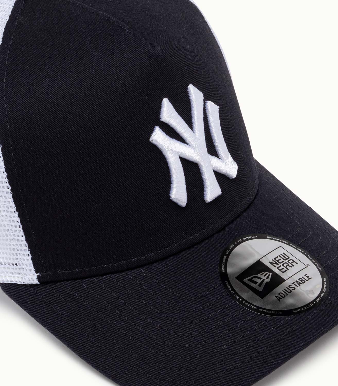 new era: clean trucker 2 new york yankees baseball cap color black white
