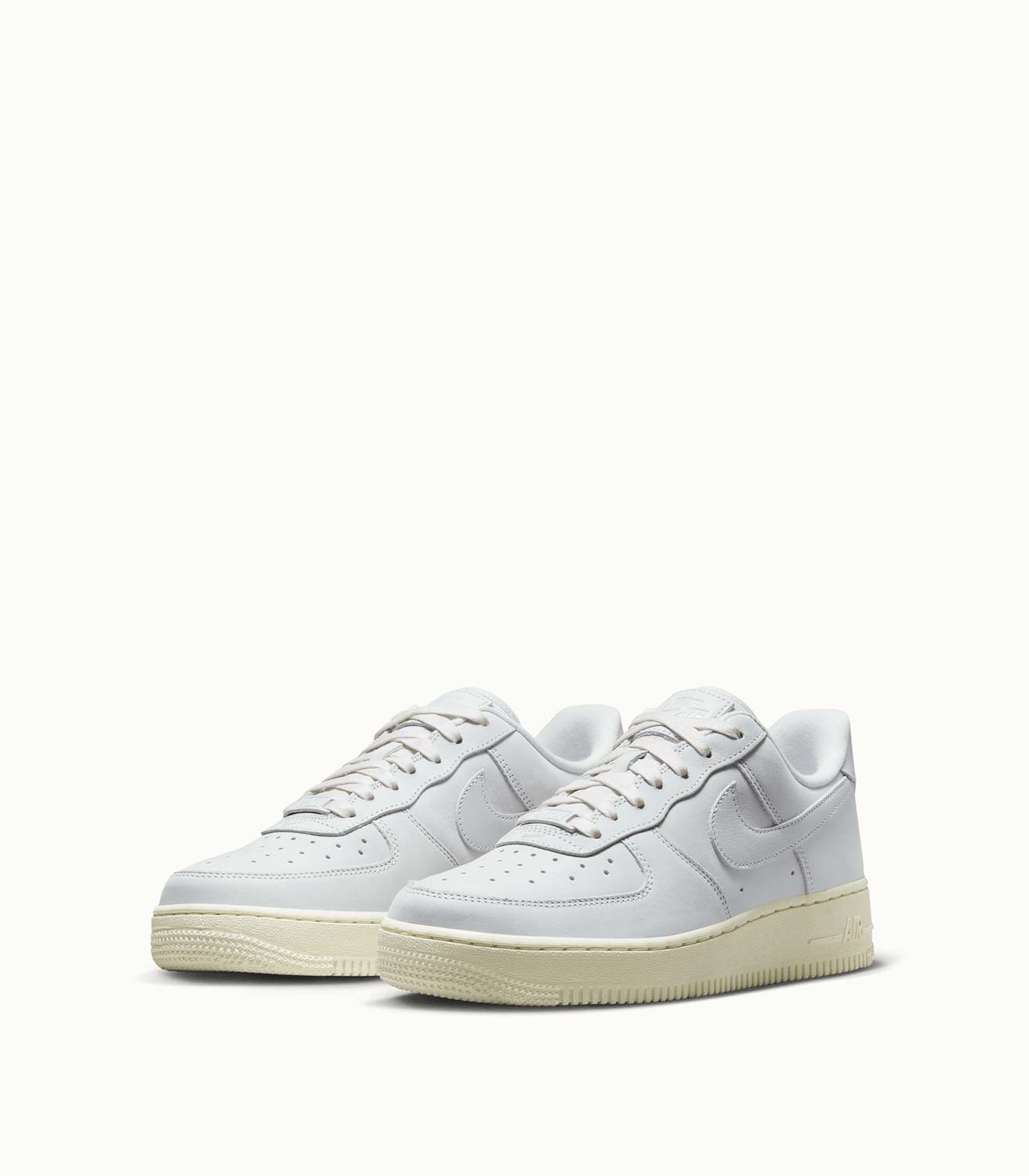 NIKE AIR FORCE 1 I NUBUCK LEATHER SNEAKERS COLOR WHITE | Playground