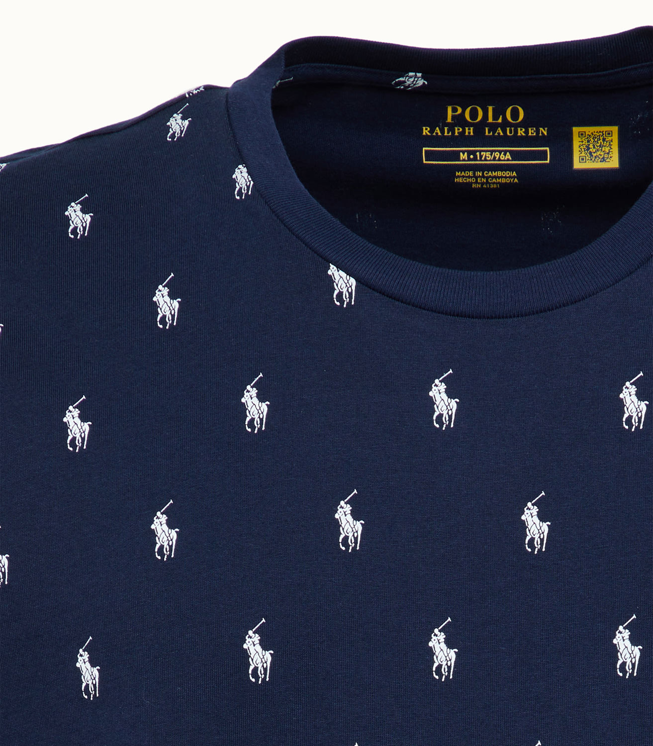 POLO RALPH LAUREN ALL OVER LOGO T-SHIRT IN COTTON | Playground